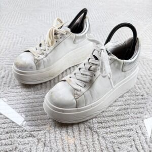 Ash Platform Sneakers Women 37 6.5 Move Skater Grunge Chunky Trashed Distressed